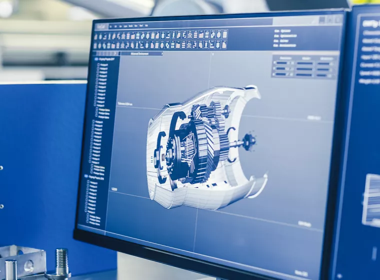 A mechanical component design file. Exponent engineers perform design evaluations to improve safety and performance. 