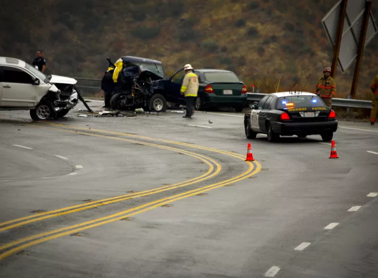 accident on mountain road involving a fatality car truck wreck mountain road curve