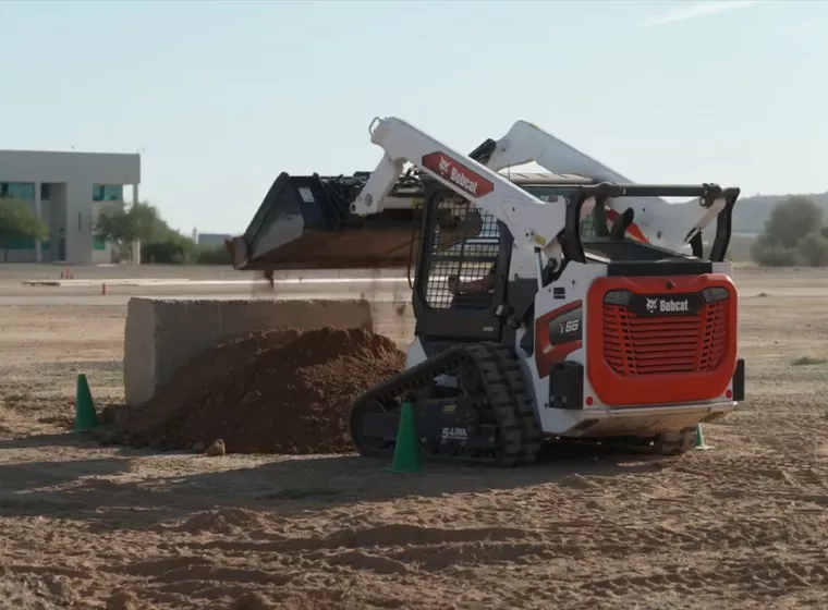 Construction equipment used in a UX test