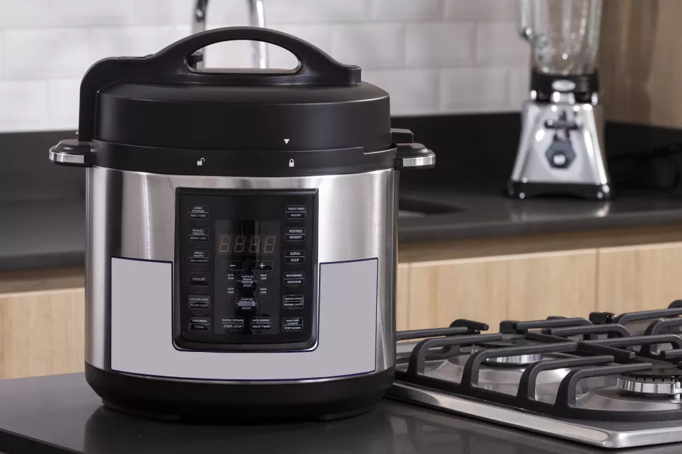 Air fryer on a kitchen counter