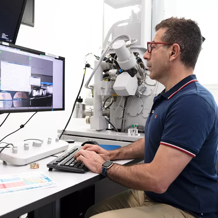 Man working at computer