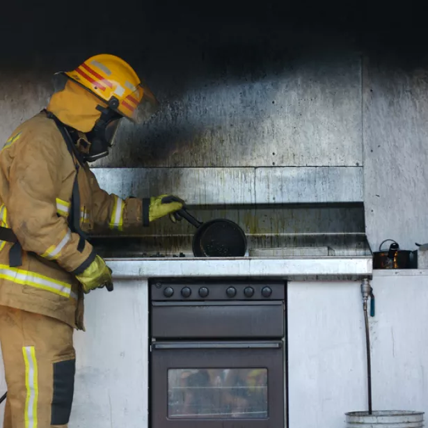 firefighter, cause fire, stove, thermal sciences