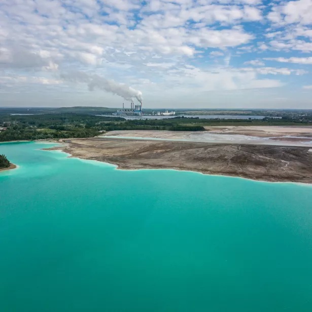 Coal ash pond