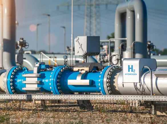 Hydrogen renewable energy production pipeline