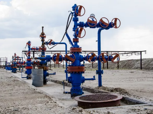 Wellhead in the desert