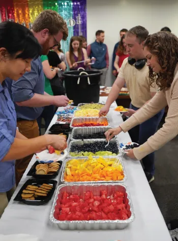 Exponent Staff Enjoy a Colorful Pride Party