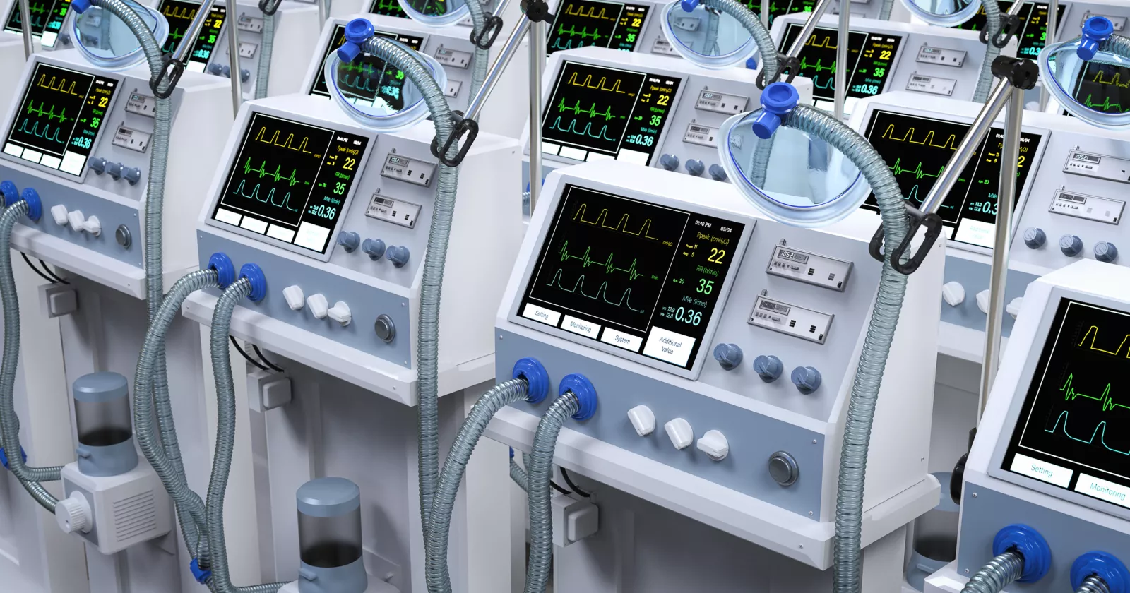 Group of ventilator machines