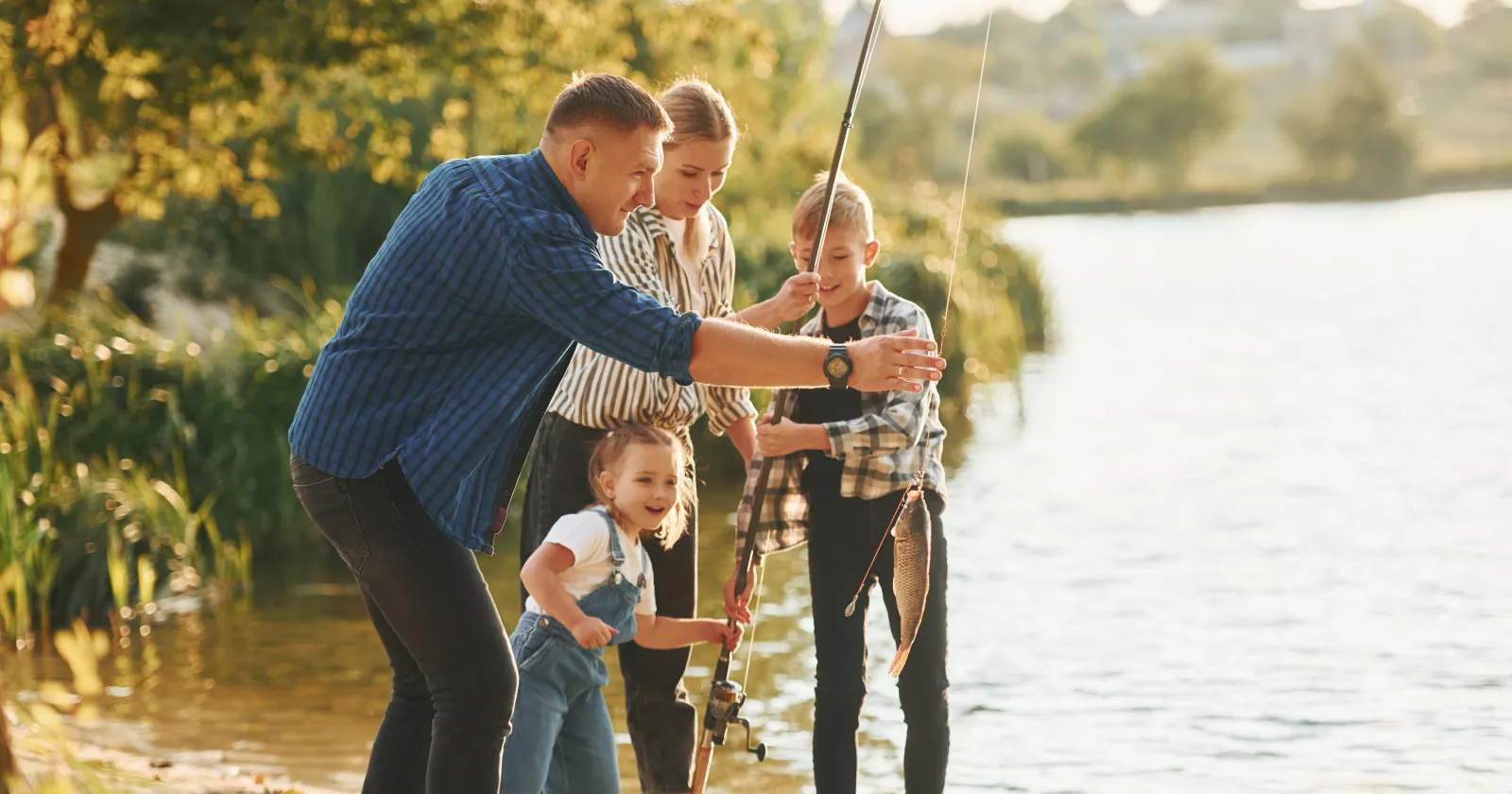 Family fishing