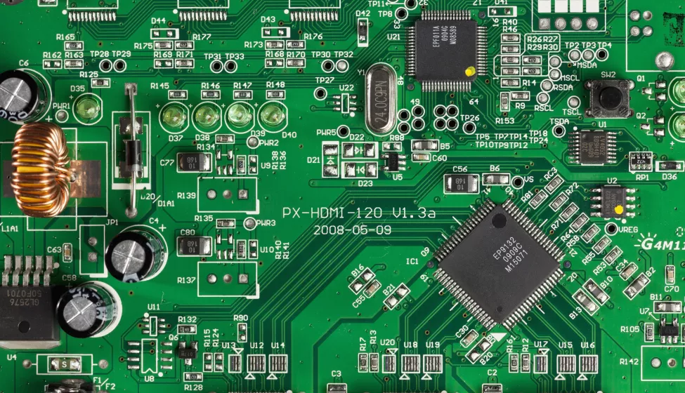 A close up of a computer motherboard