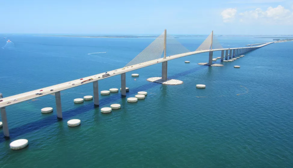 Skyway Bridge Tampa Bay Florida