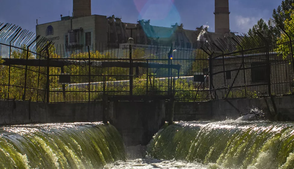 Waste water, power plant, pollution