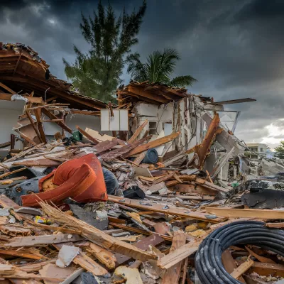 house destroyed by hurricane